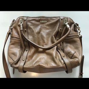 Rebecca Minkoff Cupid Beige Leather Satchel